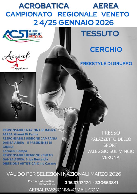 Campionato Regionale Veneto Danza Aerea - Palazzetto di Valeggio sul Mincio